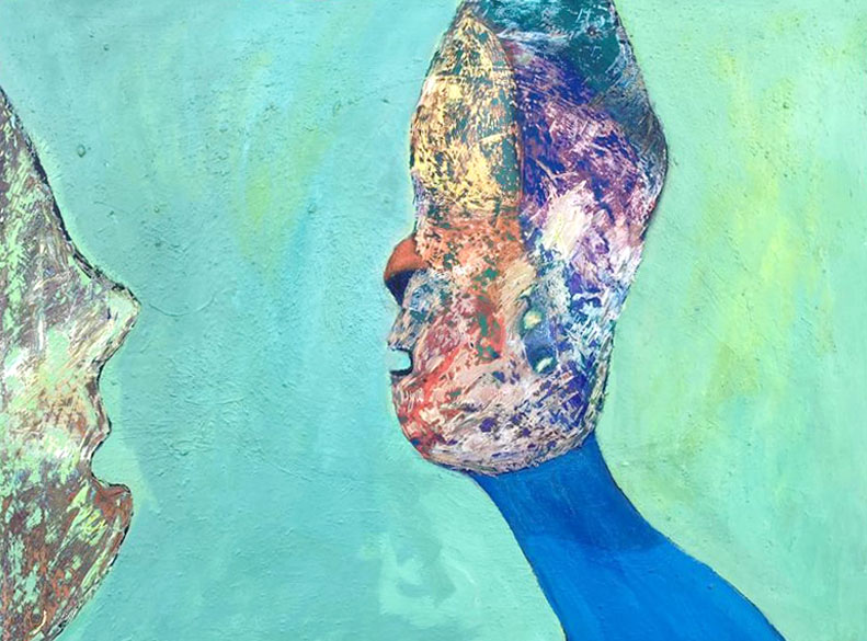 Snakkeriet 78 x 56 cm