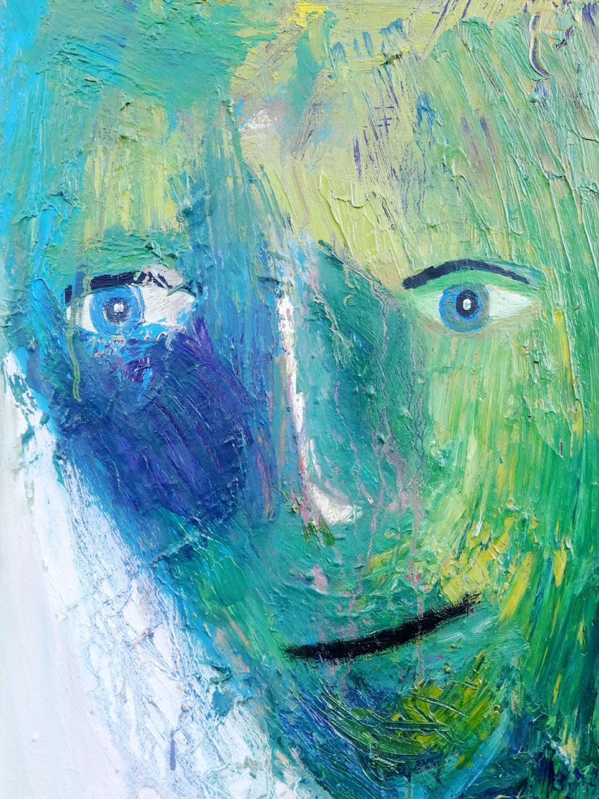 Eftertænksom. 40 x 50 cm